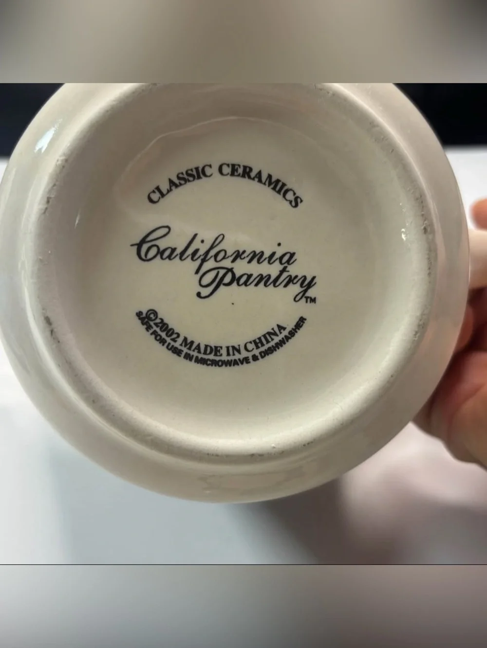 Teapot & 2 Mugs California Pantry Classic Ceramics Blue Rooster Chicken
